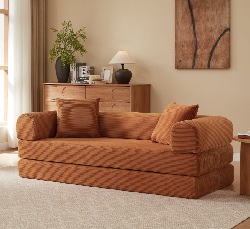 Carrefour tiene un sofá cama de terciopelo por 419,99 €