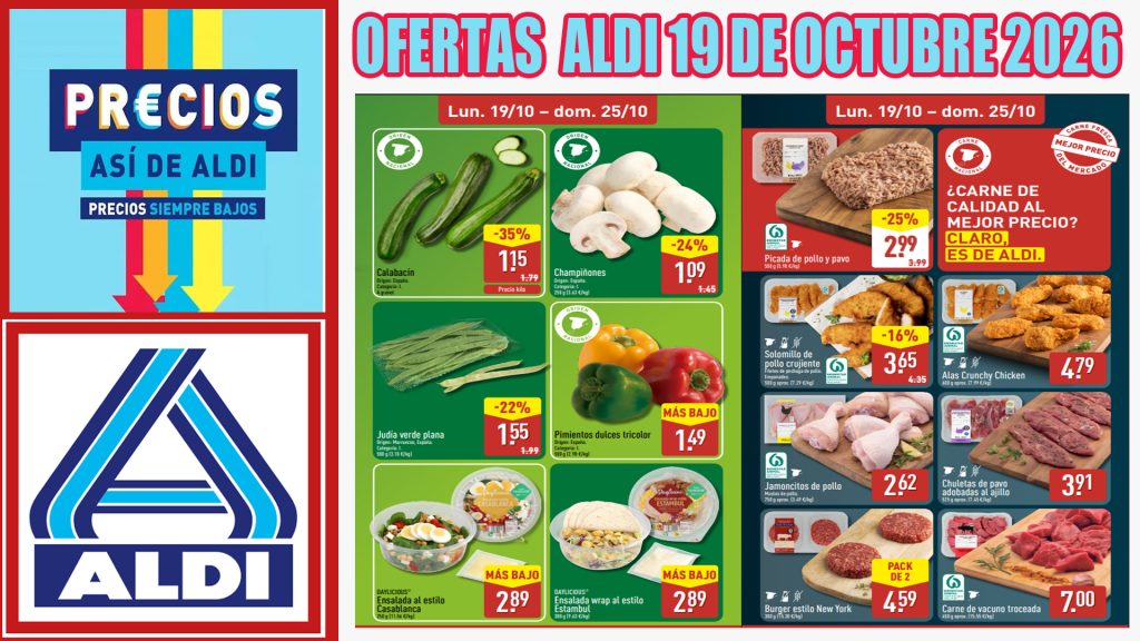 Catálogo ALDI del 19 al 25 de octubre de 2026: ofertas y novedades