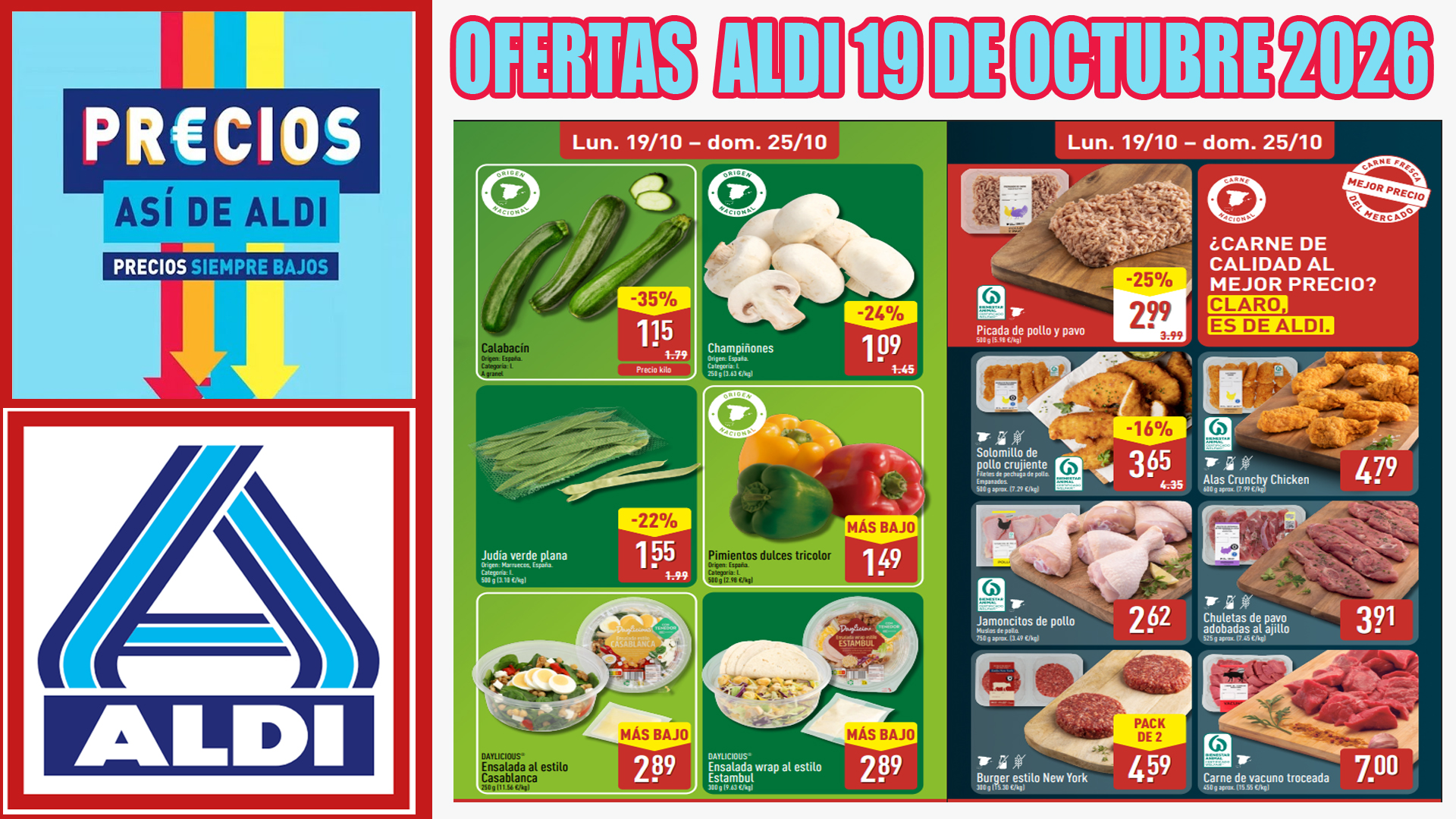Catálogo ALDI del 19 al 25 de octubre de 2026: ofertas y novedades