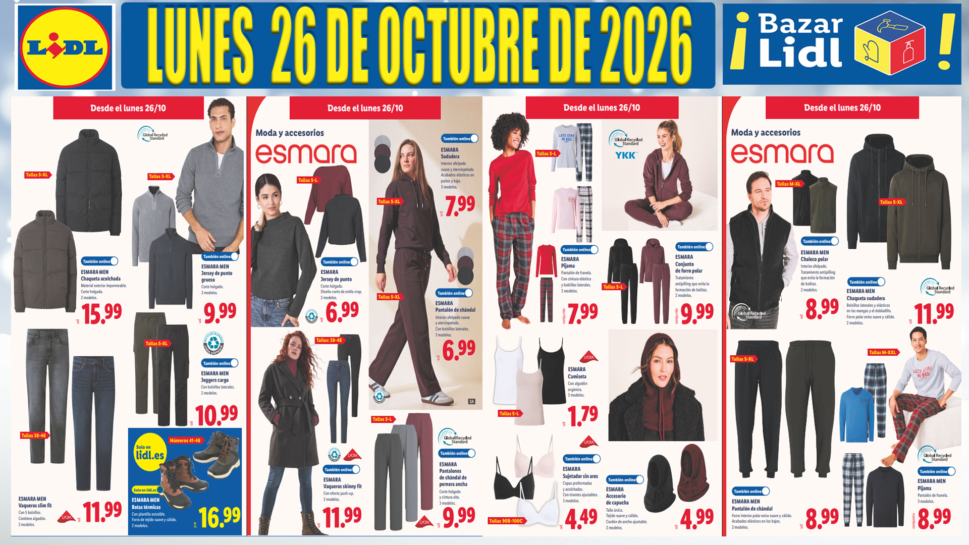 Catálogo BAZAR Lidl del 26 de octubre al 1 de noviembre de 2026