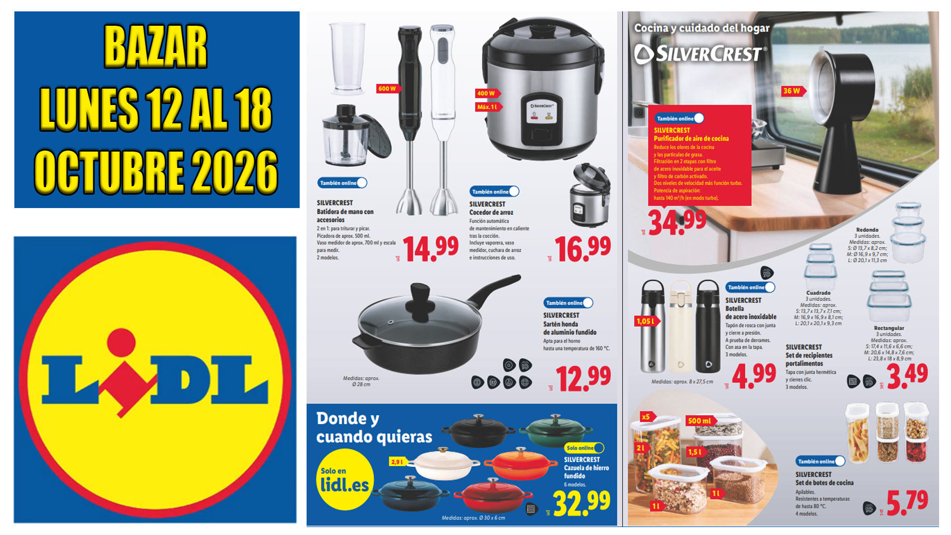 Folleto Bazar Lidl del 12 al 18 de octubre de 2026