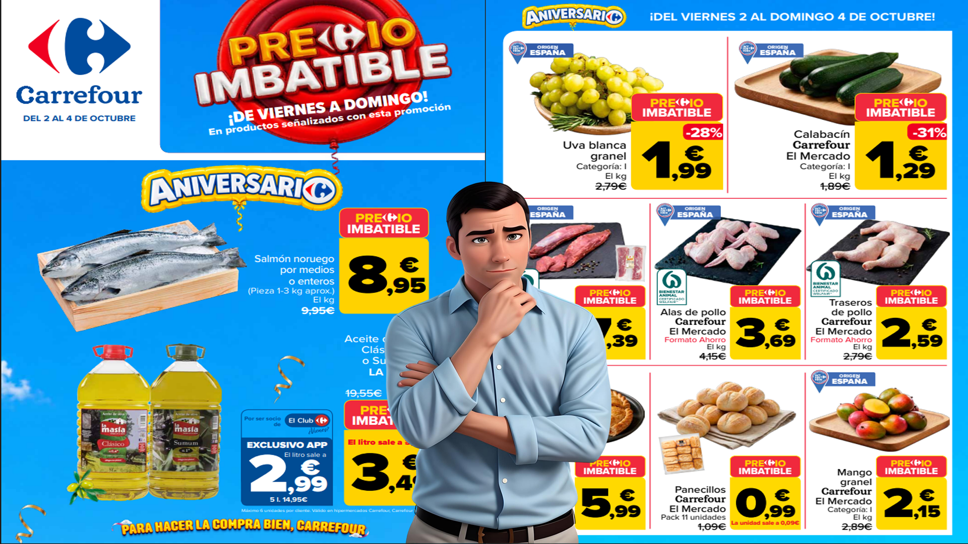 Precio Imbatible Carrefour del 2 al 4 de octubre de 2026 todas las ofertas