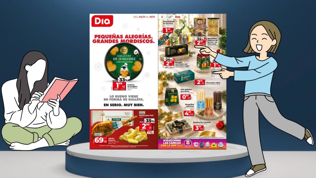 Catálogo Dia del 4 al 10 de noviembre: descuentos en alimentación, productos navideños, carne y fruta
