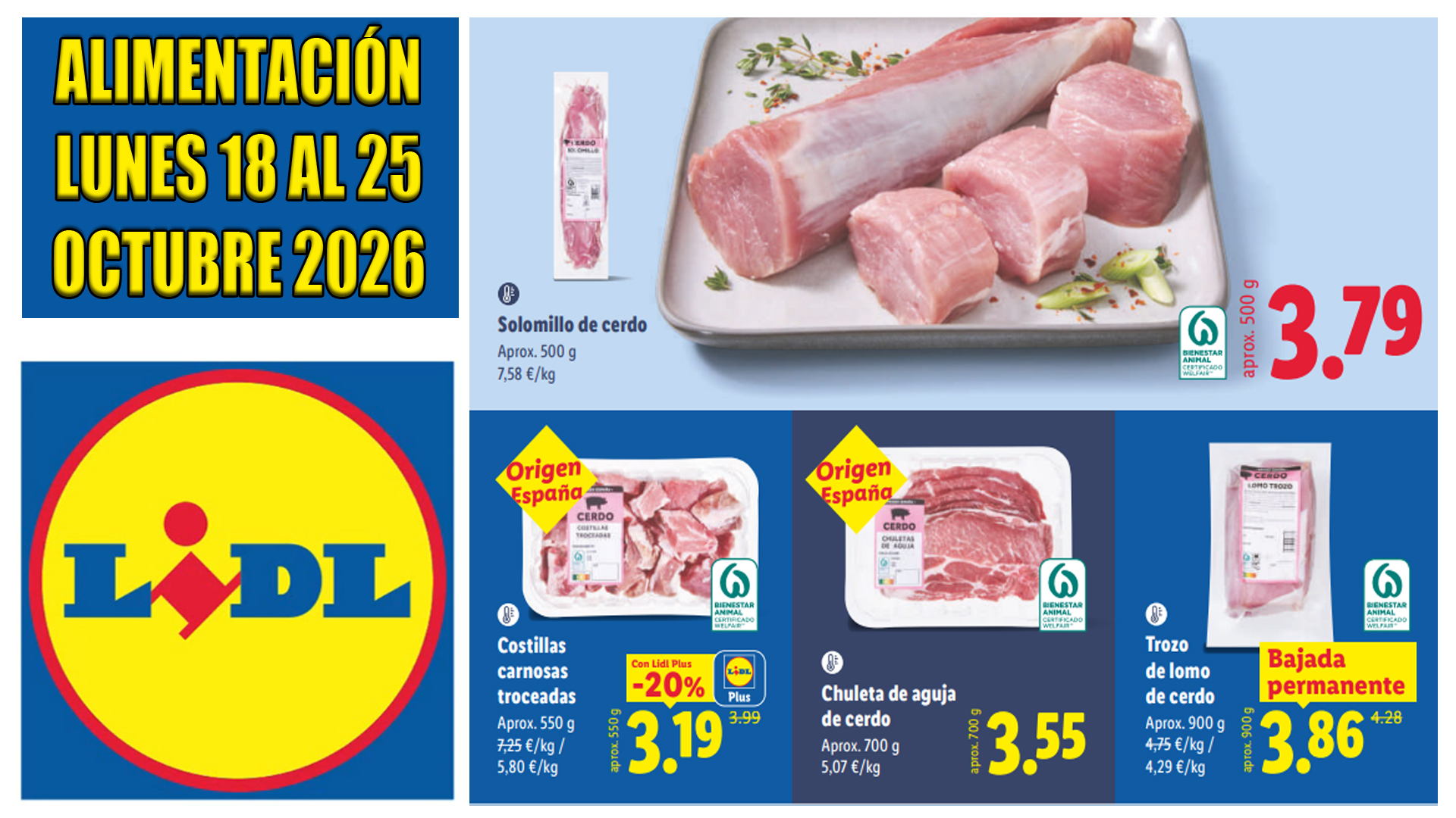 Próximo catálogo Lidl Alimentación del 19 al 25 de octubre de 2026