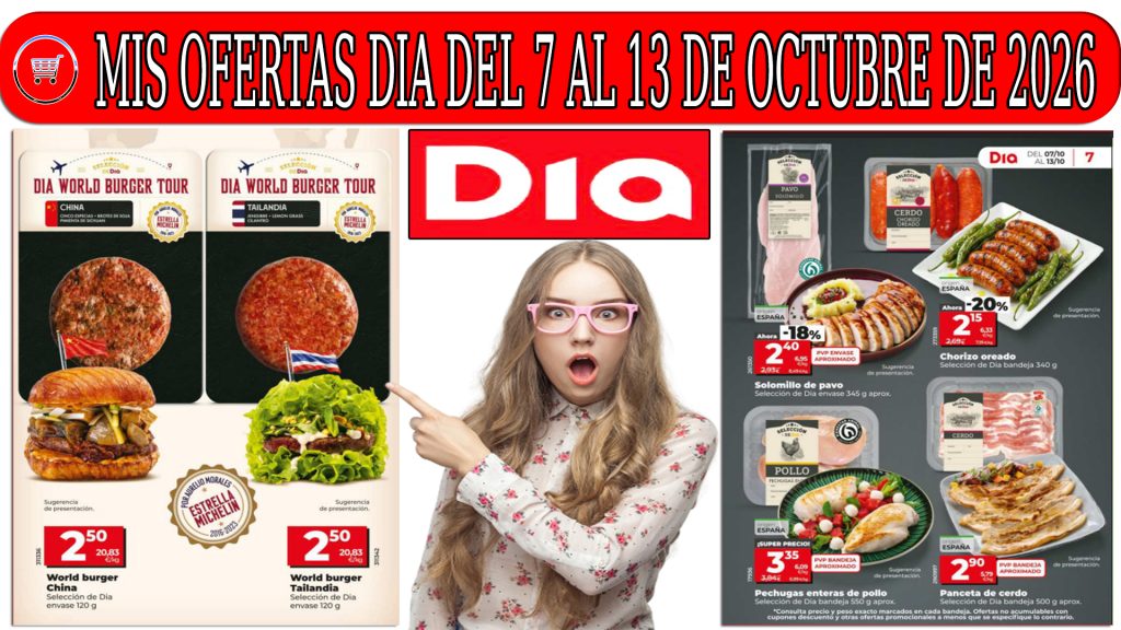 Próximo folleto DIA del 7 al 13 de octubre de 2026: todas las ofertas de la semana