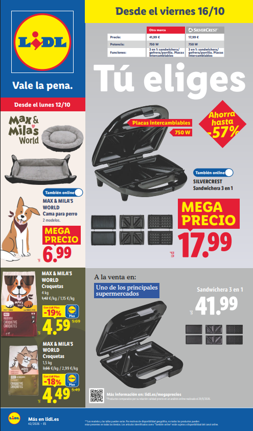 Folleto Lidl Bazar del 12 al 18 de octubre de 2026