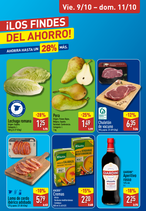 Las mejores ofertas del fin de semana en ALDI