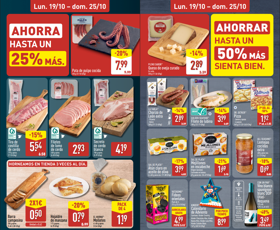 Alimentación y productos de despensa